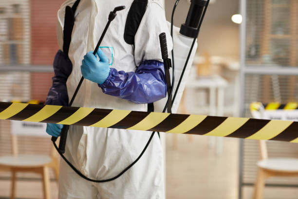Professional Biohazard Cleanup technician working in Fairfield, WA